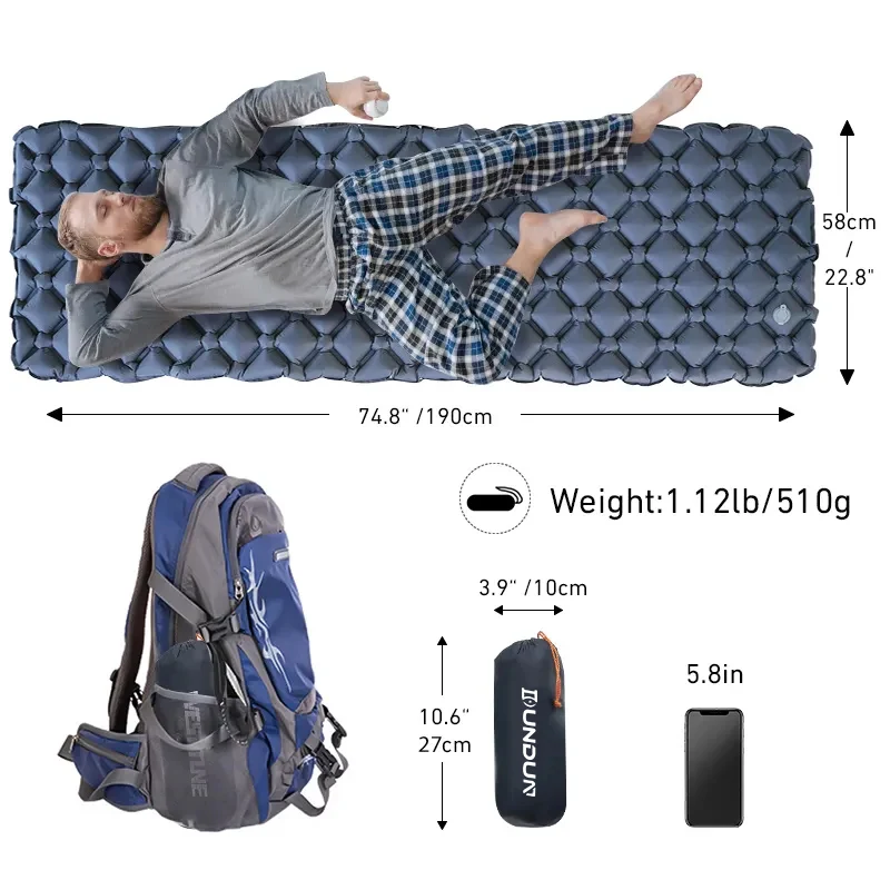 Outdoor Inflatable Camping Sleeping Pad