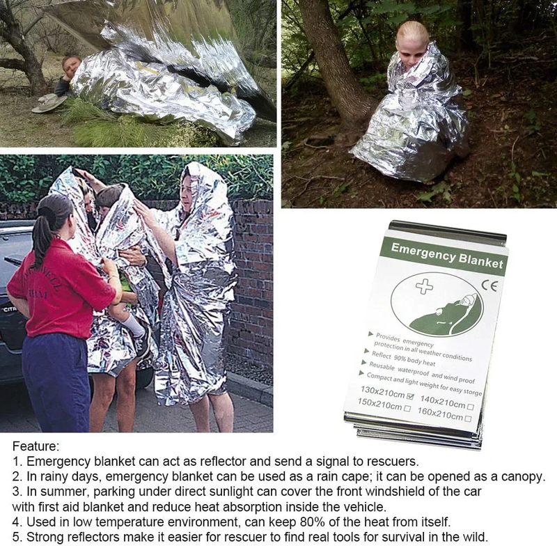 Outdoor Portable Rescue Emergency Insulation Blanket