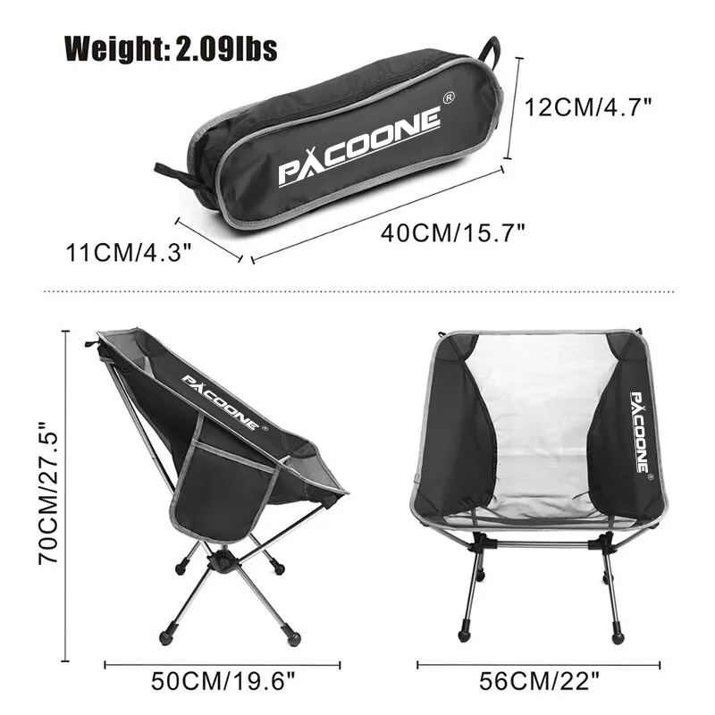 Portable Ultralight Travel Folding Aluminum Chair