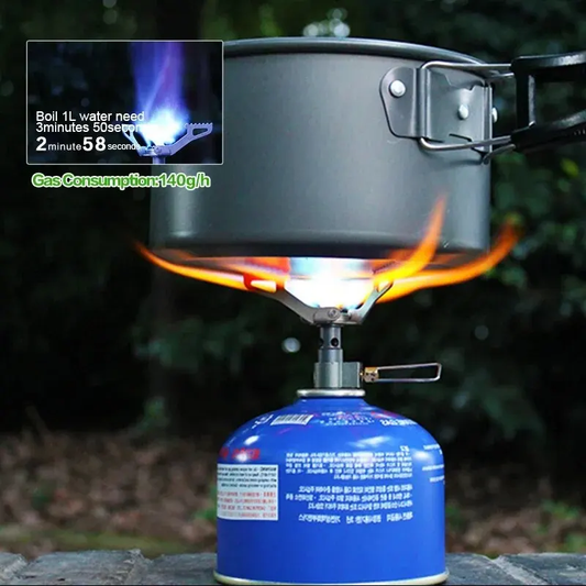 Portable Mini Titanium Camping Gas Stove