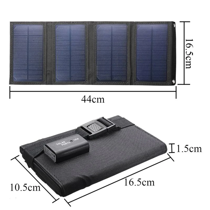 5V USB Foldable Solar Panel Charger Kit