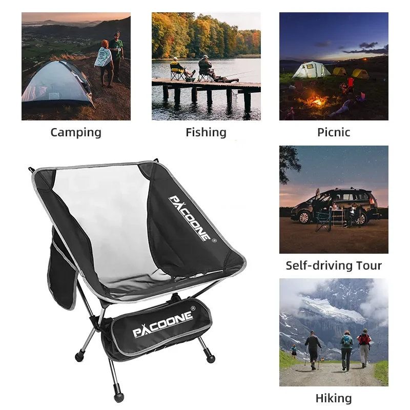 Portable Ultralight Travel Folding Aluminum Chair